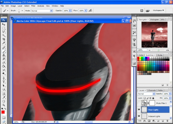 Creation of A mecha character...: Step 20